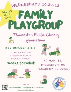 Thomaston Playgroup Flyer '24-'25